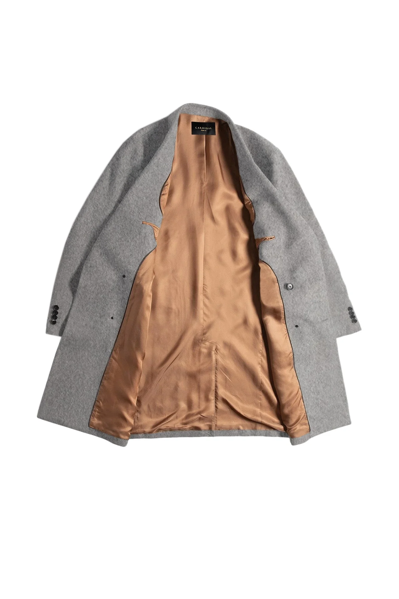 Thomas Grey Wool & Cashmere Overcoat - Image 5