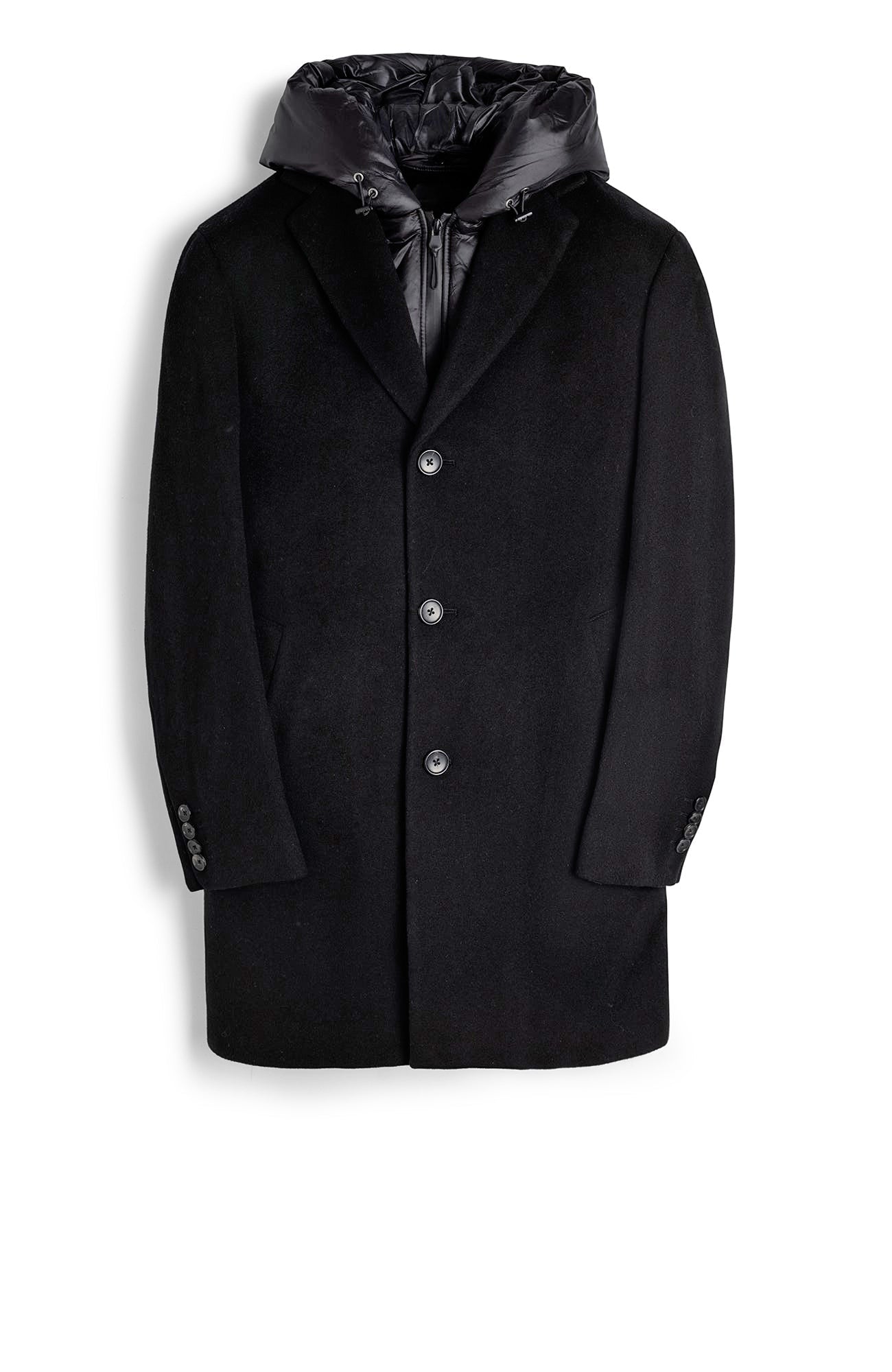 Trenton Black Wool & Cashmere Topcoat - Image 3